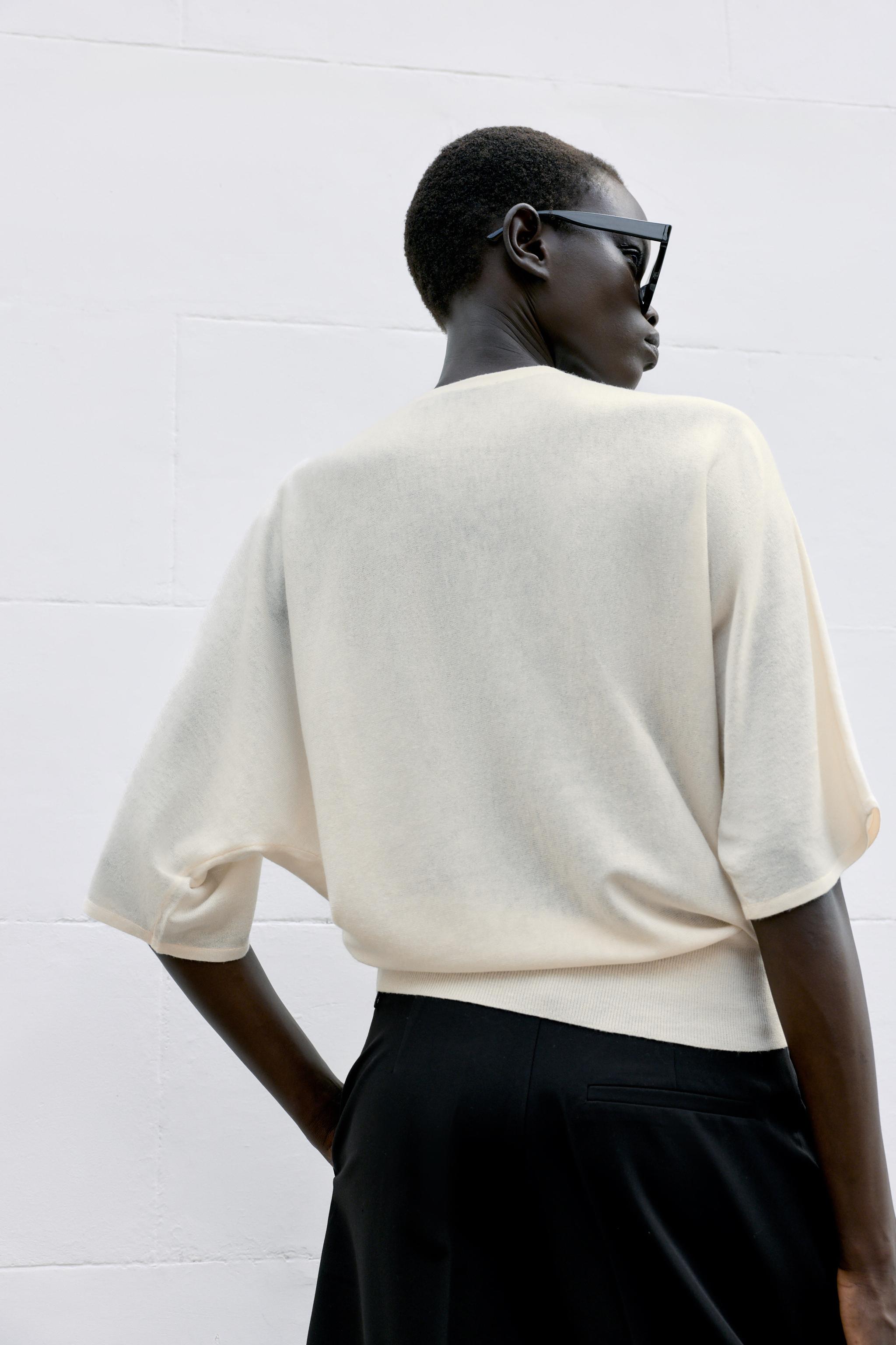 PULL EN MAILLE À MANCHES 3/4